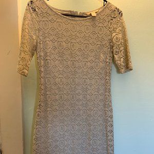 Banana Republic Tan Lace Dress